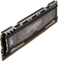 Crucial Ballistix Sport LT 2400 MHz DDR4 DRAM De SKtop ชุดความจำเล่นเกม32GB (8GBx4) CL16 BLS4K8G4D240FSBK (สีเทา)