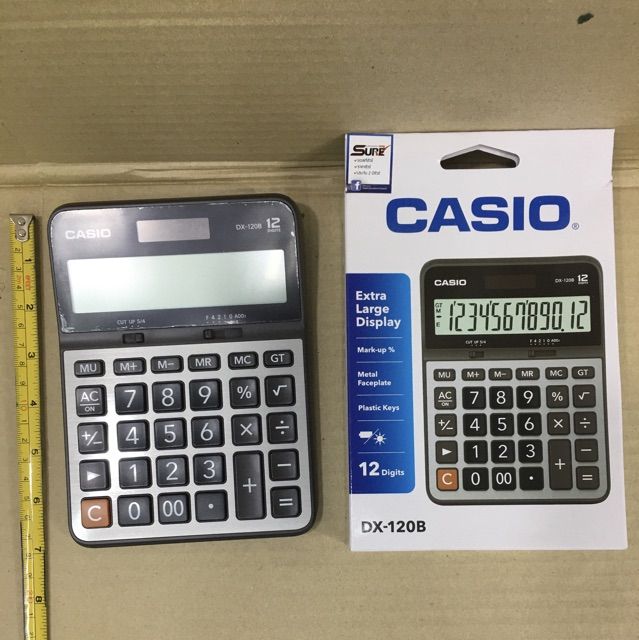 เครื่องคิดเลข-dx-120-b-casio-คาสิโอ-คิดเลข-ขนาด-17-5-x-12-9-x-3-3-cm-บริการเก็บเงินปลายทาง