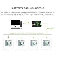 USB to RS485/422 Rail-Type Industrial Isolated Converter FT232/SP485 Chip FT232RNL 300Bps-3Mbps USB Converter