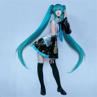 Anime Miku Cosplay Wig Costume Japan Midi Dress Headphone Beginner Future Miku Cosplay Female Carnival Womens Costume Plus Size