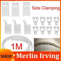 Merlin Irving Shop Curtain Rail Side Clamping Visible Track Curtains Accessories Plastic Bendable Rod Rail White Modern Style