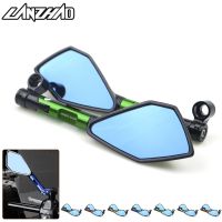 For Kawasaki Z900 Z900RS Z800 Z1000 Motorcycle Accessories CNC Aluminum Rear View Mirrors Blue Glass Green Black Gold Red Orange