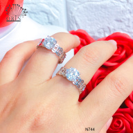 Nhẫn bạc kim tiền đính đá thời trang cao cấp Orin N744 thumbnail