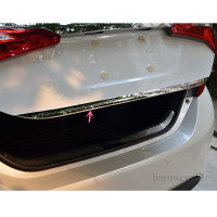 สำหรับ Toyota Corolla Altis 2014 2015 2016รถ Stick สแตนเลสฝาครอบด้านหลังประตู Tailgate กรอบแผ่น Trim โคมไฟ Trunk 1Pcs