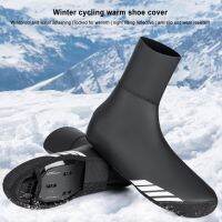 Cycling Overshoes Windproof and Rainproof Winter Warm Rubber Cover Bicycle Shoe Cover Cycling Road Racing Shoes Protective Cover Rain Boots