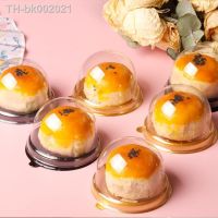 ✉♙ 10/20Pcs Clear Mini Moon Cake Yolk Pastry Box Container Plastic Sturdy Packaging Boxes Christmas Wedding Party Dessert Box Gifts