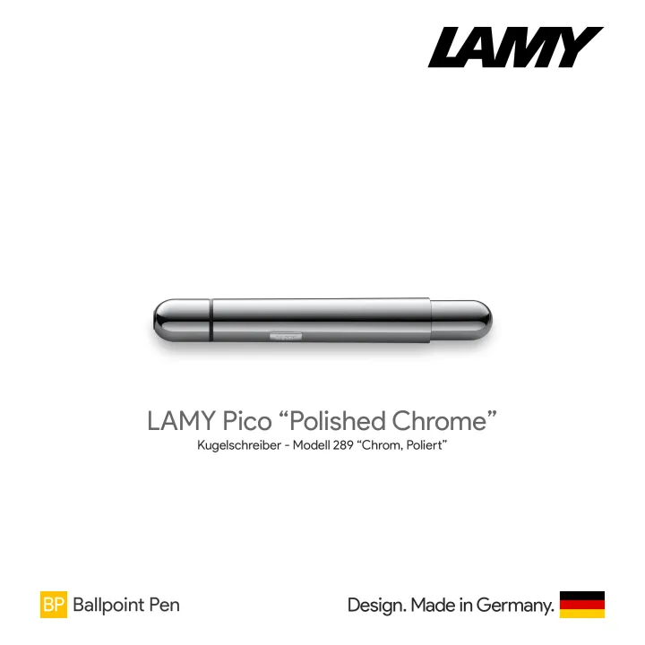 Lamy Pico "Polished Chrome" Ballpoint Pen ปากกาลูกลื่นลามี่พิโค สี