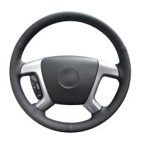 Alcantara Genuine Leather Car Steering Wheel Cover For Chevrolet Captiva Tahoe Silverado Daewoo Winstorm GMC Sierra 2007-2021