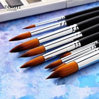 [Kiki tool store] 9pcs Artist Fine Long Handle Nylon Oil Watercolor Paint Brushes For Gouache Acrylic Painting Brush Pen Drawing Tool Art Supplies