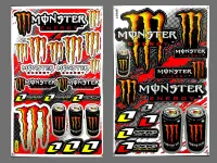 สติ๊กเกอร์แต่งรถ Monster 2กระป๋อง (สีส้ม) Monster 3 กระป๋อง(สีส้ม) มอเตอร์ไซค์ สติ๊กเกอร์ติดกระจก แต่งรถรถยนต์ ติดหมวกกันน็อค จำนวน 2 แผ่น