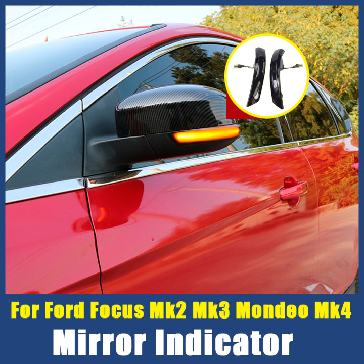 รถไหลด้านข้าง-wing-กระจกมองหลัง-blinker-led-แบบไดนามิกไฟเลี้ยวสำหรับ-ford-focus-2-3-mk2-mk3-mondeo-mk4