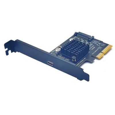 USB 3.2 PCI Express Expansion Card PCI-E 4X to USB3.2 Gen2 X2 Type-C 20Gbps SATA Powered Asmedia ASM3242 Chip