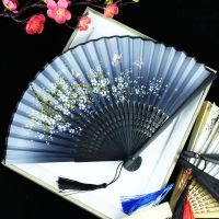 New Decorative Fans Classical Dance home Decor Fan Ancient Scenic Spot Craft Bamboo Chinese Wind Decoration Crafts Folding Fan