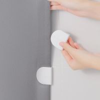 【LZ】 2/4PCS  Shower Curtain Clips Household Toilet Curtain Rings Clip Holder Daily Necessities Anti Splash Spill Bathroom Products