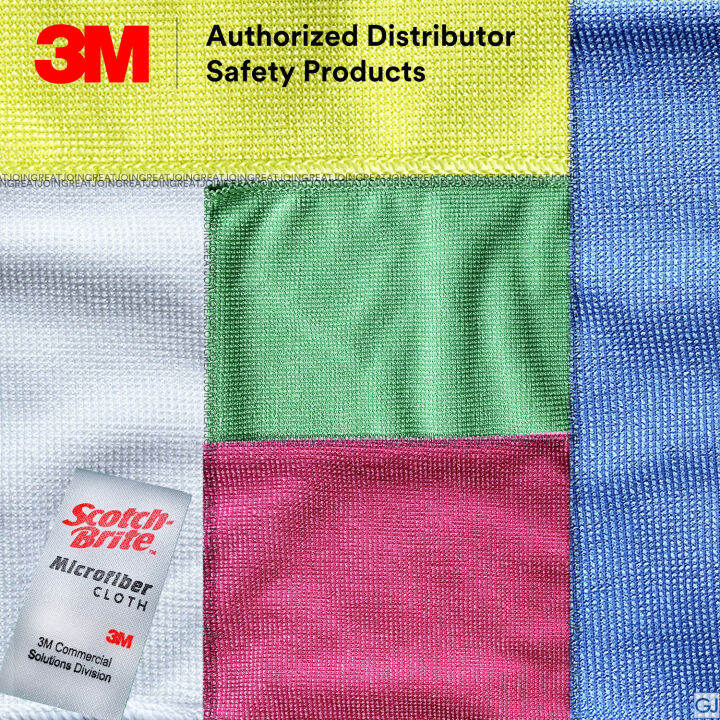 [Sell by Pack] 3M ScotchBrite 2013 High Performance Microfiber Cloth 40cm x 40cm Cleaning Cloth