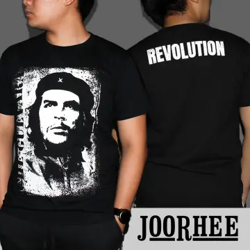  Che Guevara Tshirt Black with Red Classic Che Image and Speech  : Clothing, Shoes & Jewelry