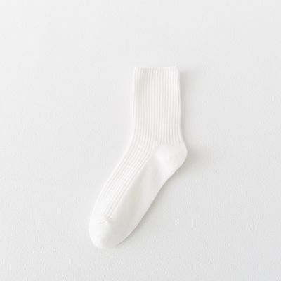 [COD] ถุงเท้าสองเข็มสีบริสุทธิ์ถุงเท้าผู้หญิงสไตล์เกาหลี ins ถุงเท้าสไตล์ญี่ปุ่นน่ารักสำหรับฤดูใบไม้ร่วงและฤดูหนาว
