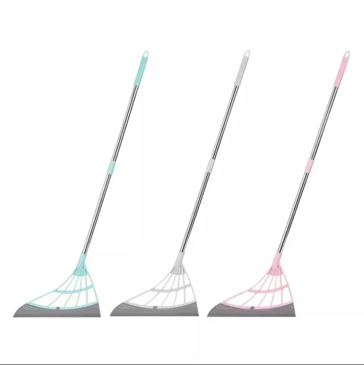 Wiper Squeeze Mop Soft Plastic Telescopic Non Stick Hair Sweeping Scraper Lazada PH
