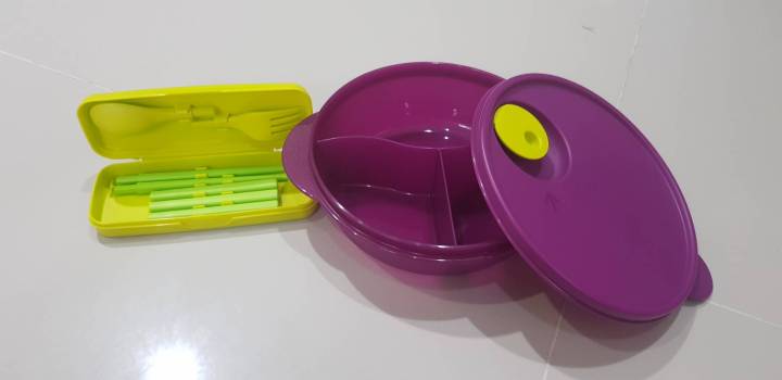 tupperware-จานเสริฟ์คริสตัลเวฟกลาง