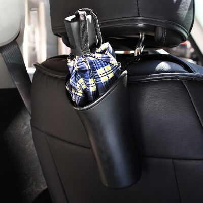 hotx 【cw】 Car Umbrella Storage Trash Can Interior Accessories Hanging Folding Cup Holder Multi-functional