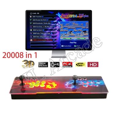 【YP】 PLUS 20008 1 Arcade Game Console Function Multiplayer Joysticks Cabinet Support 4 Players