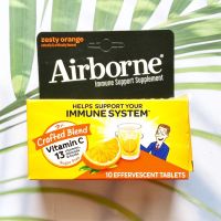 วิตามินซี เม็ดฟู่ Blast of Vitamin C, Zesty Orange 10 Effervescent Tablets (AirBorne®) Plus 13 Vitamins, Minerals &amp; Herbs