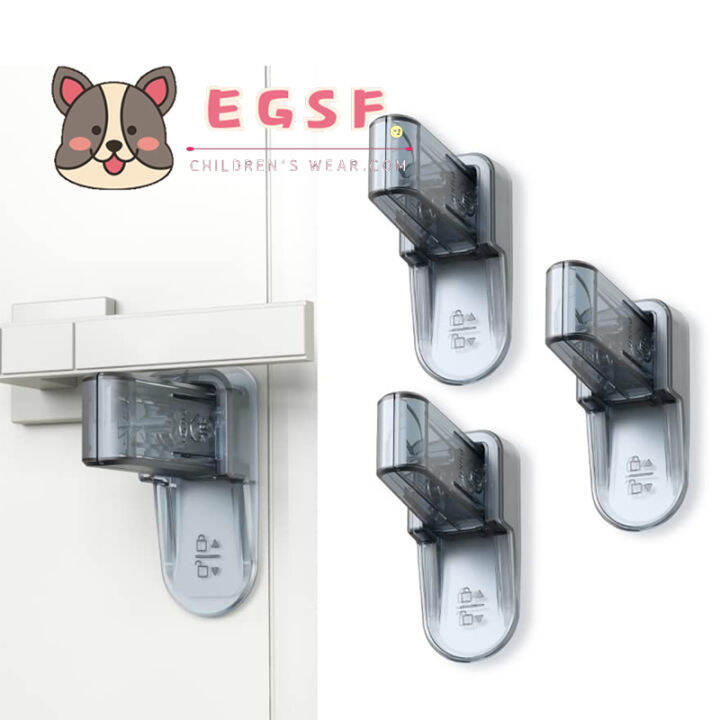 Door Lever Lock Child Proof (3 Pack), Prevents Toddlers from Opening Doors, Door Handle Child