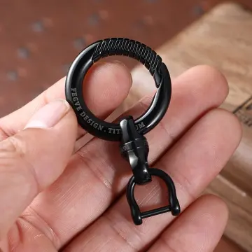 High-end Titanium Keychain Luxury Men Car Key Chain Key Ring Ultra  Lightweight Edc Carabiner Holder The Best Gift For Men