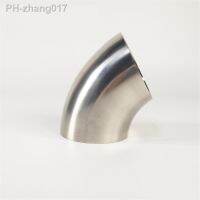 SS304 Stainless Steel Surface hand polished 60 degree Weld exhaust Elbow Pipe Fittings Exhaust Tube Bends