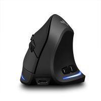 ZELOTES F-35B Wireless Gaming Mouse 2.4G+BT3.0+BT5.0 Three-mode Ergonomic Vertical Mouse 2400DPI Mouse Mice for PC Laptop