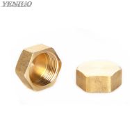 1/8 1/4 3/8 1/2 3/4 BSP Female Thread Brass Pipe Hex Head Brass End Cap Plug Fitting Coupler Connector Adapter