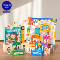 Mideer มิเดียร์ Board Game-The Shopper บอร์ดเกมเซ็ตจำลองการช้อปปิ้งเสมือนจริงแบบ 3 มิติ