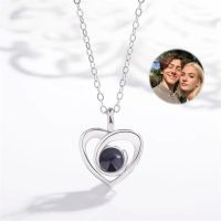 ❏✘  Projection Photo Necklace Custom Memorial Personalized Pendant Jewelry Anniversary Girlfriend