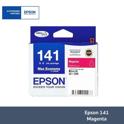 หมึก Epson 141 Magenta   T141390    หมึกแท้💯%  ตลับหมึกอิงค์เจ็ท สีชมพู ของแท้