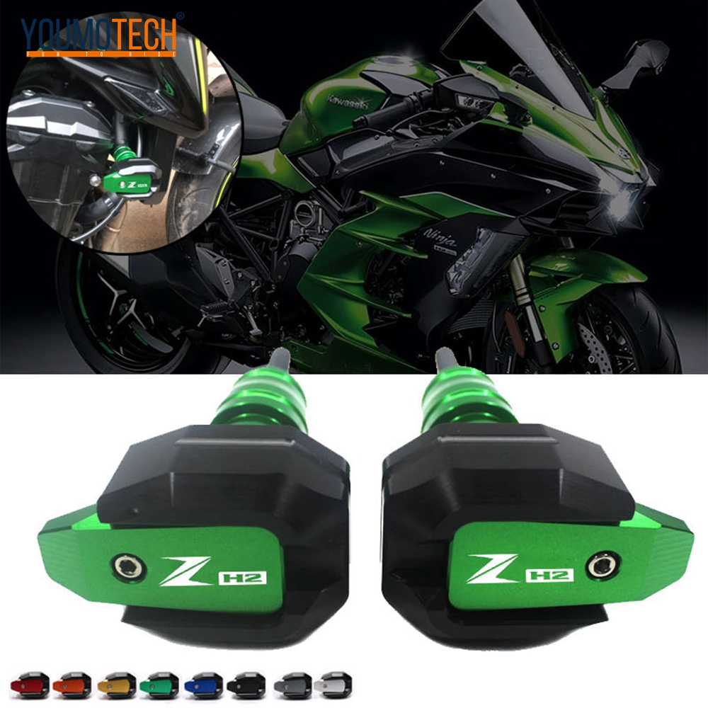 Color : Black KIILING Motorcycle Falling Protection Frame Slider Fairing Guard Anti Crash Pad Protector for Kawasaki Z H2 ZH2 Zh2 2019 2020 