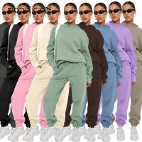 Bodyconclothes Women S Two Piece Sets Casual Solid Round Neck Sweater Elastic Thread Waistband Pants Drawstring Set