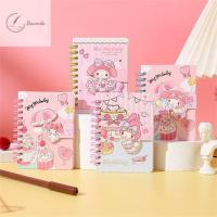 อุปกรณ์การเรียนเครื่องเขียนทำนองเพลงของฉันรายสัปดาห์ Cinnamoroll กระดาษจดบันทึกนักเรียน Kuromi สมุดบันทึกบันทึก Notebook Mini หนังสือ