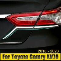 อุปกรณ์เสริมรถยนต์สำหรับ Toyota Camry XV70 2018-2021 2022 ABS ไฟท้ายตกแต่งโคมไฟชุดประกอบไฟท้ายสติ๊กเกอร์ไฟหน้า