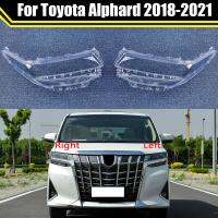 ฝาครอบไฟหน้ารถสำหรับ Toyota Alphard 2018 2019 2020 2021ที่ครอบไฟหน้าโป๊ะไฟไฟฉายคาดศีรษะปลอกเลนส์กระจกฝาครอบไฟ