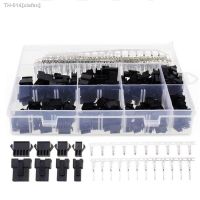 ✢ SM2.54 Kits 2.54mm Pitch JST SM Connector 2 3 4 5 Pin Male/ Female Housing Plug Connector Assortment Kit 560Pcs