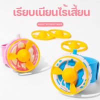 【Option World】แมลงปอไม้ไผ่ ของเล่นเด็ก ดูจานบิน ตัวเปิด หนังสติ๊กหมุนจานร่อน อากาศยาน ของเล่นกลางแจ้ง