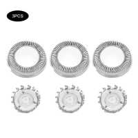 DDFHLPJ-3pcs Steel Shaver Head Replacement Accessory Fit For Philips Hq4 Hq46 Hq481 Hq851 Hq6990 Hq803 Shaver Head Accessories