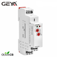 จัดส่งฟรี GEYA GRT8-A 16A อิเล็กทรอนิกส์ SPDT ON Delay Timer รีเลย์เวลารีเลย์12V 24V 220V DIN Rail ประเภท AC230V หรือ Ac DC12-240V