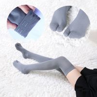 1 Pair Tabi Sports Stockings Women Nylon Compression Tight Long Socks Over Knee High 2-Toe Stocking female US 5-7.5 wholesale