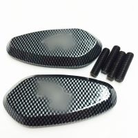 Mirror Block Off Base Plates For 2000-2008 Yamaha YZF-R1 Carbon Fiber Aftermarket Motorcycle Parts