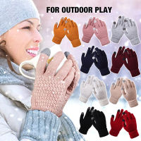 Gloves Mittens Knitted Womens And Winter Snowflake Gloves And Thick With Screen Adult Printing Gloves Warm Mens Mobile Fashionable Creative Phone And Gloves men gloves winter