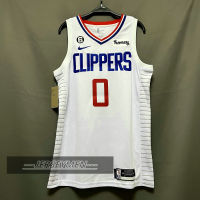 【High Quality】Mens 2022-23 New Original NBA Los Angeles Clippers #0 Russell Westbrook Jersey Association Edition White Swingman Heat-pressed