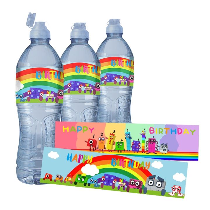 Personalized Two Sweet Theme Birthday Party Water Bottle Labels