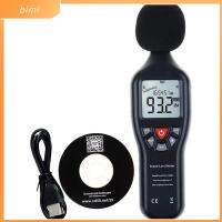 BIMI 30dB to130dB เครื่องวัดเดซิเบล จอแสดงผลแบ็คไลท์ LCD บันทึกข้อมูล เครื่องวัดระดับเสียงแบบดิจิตอล มือจับแบบมือถือ สีดำสีดำ อุปกรณ์วัดเสียงรบกวน บ้าน, สำนักงาน, โรงงาน