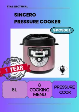 Sincero 6l pressure online cooker